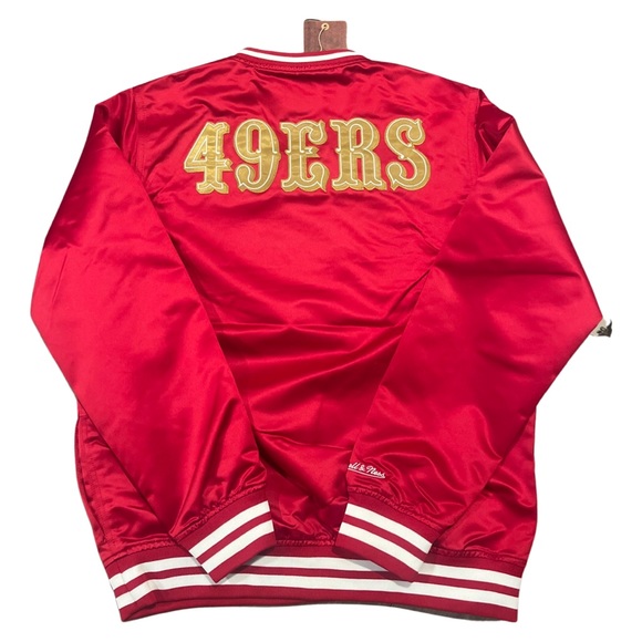Mitchell and Ness San Francisco 49ers 4TH and Inches Pullover Jacket - Picture 2 of 2
